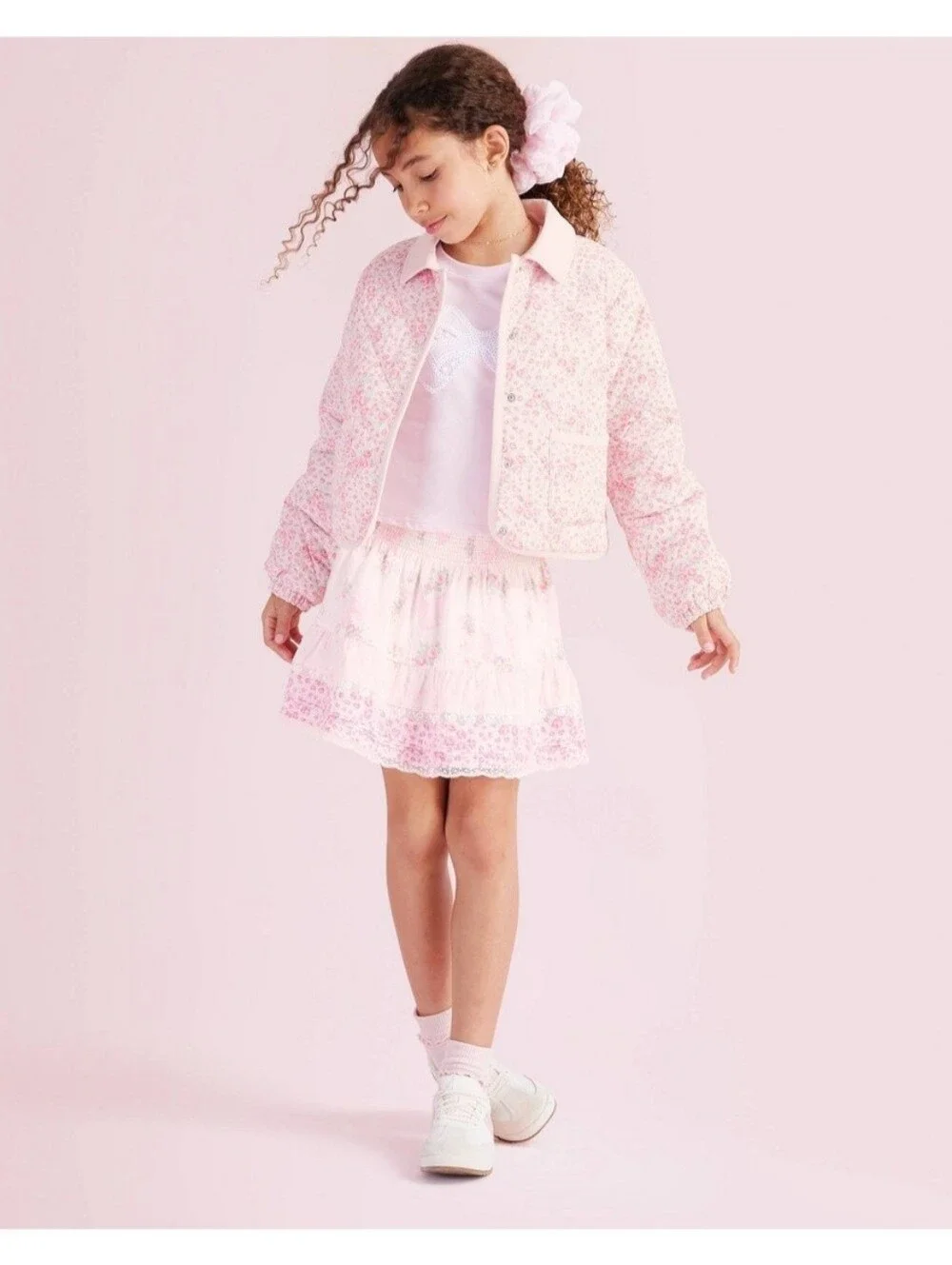 NWT LoveShackFancy x Target Charlotte Roseheart Quilted Barn Jacket - Pink- M